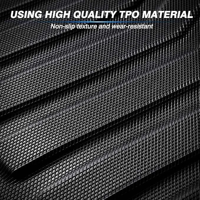 KUST Floor Mats for 2019-2025 2026 Mazda 3 (FWD Only), All Weather TPE Rubber Car Mats for Mazda3 Accessories 1st & 2nd Row Liners Non-Slip High Side
