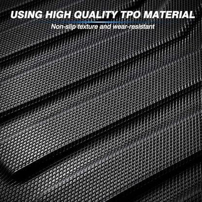 KUST All Weather Floor Mats for 2018-2024 Volkswagen Tiguan, Custom Fit Floor Liners for VW Tiguan Accessories 1st & 2nd Row High Edge Non-Slip