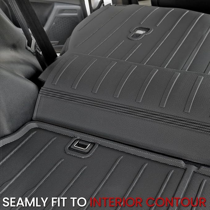 Floor Mats Cargo Mat Set for Honda CRV 2026 2025 2024 2023 Car Mat Accessories(Include Hybrid), All Weather TPE Cargo Liner Door Sill Protectors for CR-V Gas Hybrid(Full Set Mats)
