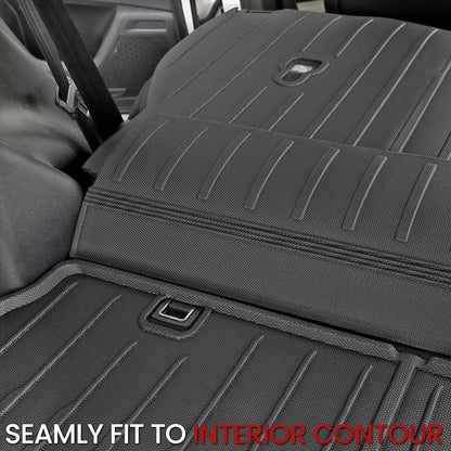 Floor Mats Cargo Mat Set for Honda CRV 2026 2025 2024 2023 Car Mat Accessories(Include Hybrid), All Weather TPE Cargo Liner Door Sill Protectors for CR-V Gas Hybrid(Full Set Mats)