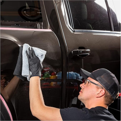 Griot's Garage Microfiber Ultra-Plush Edgeless Towels for Car Detailing, Cleaning, and Polishing, Lint and Scratch-Free, 16” x 16”, Set of 4, 10286