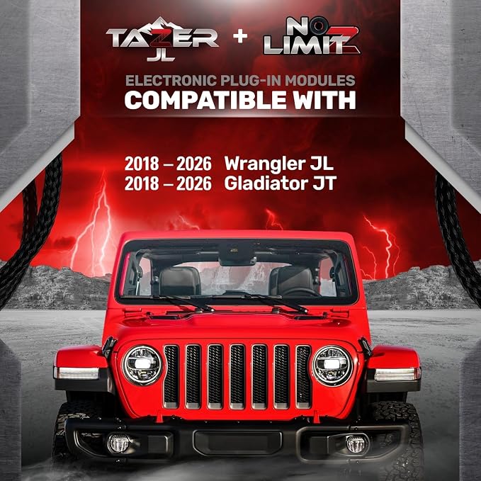 Z Automotive Tazer JL Mini and NoLimitz JL Kit fits 2018-2026 Wrangler JL and Gladiator JT | Improves Security and Performance | Max Customization | Easy Installation