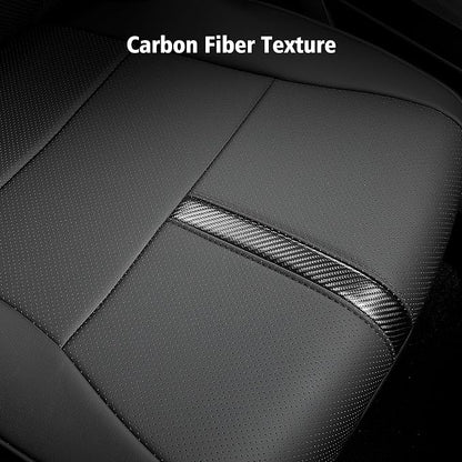 for Ford F150 Seat Covers 2015-2023 2024 2025 2026 (Only Rear Seat Covers), Leather Truck Seat Covers Custom Fit for F-150 XL XLT (Only SuperCrew/Crew Cab), Waterproof Car Accessories, Black