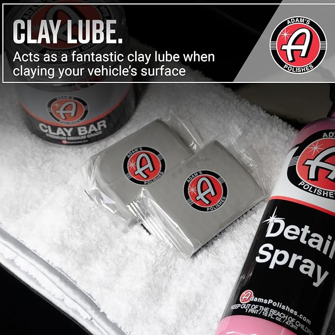Adam's Detail Spray 5 Gallon - Quick Waterless Detailer Spray for Car Detailing, Polisher Clay Bar & Car Wax Boosting Tech, Add Shine Gloss Depth Paint | Car Wash Kit & Dust Remover