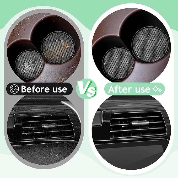 TeSabMi Car Cleaning Gel Car Cleaning Putty Car Putty Car Interior Cleaner Car Slime Car Detailing Kit Car Accessories Gifts for Men Women Stocking Stuffers Green