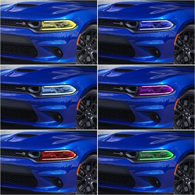 iJDMTOY RGBW Multicolor LED Circuit Board Ambient Lighting Kit Compatible with 2015-up Dodge Charger, Control_by_Smartphone
