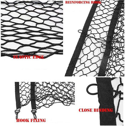 Rear Trunk Organizer Cargo Net for Suitable for 2024 2025 2026 Toyota Land Cruiser 250 1958 Prado Lc250 J250, Floor Style Cargo Net for SUV–Premium Mesh Car Trunk Organizer Vehicle Carrier Storage