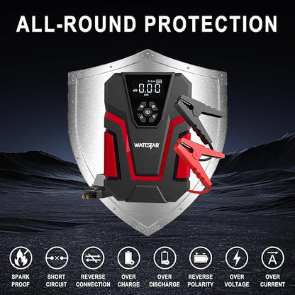 Ultimate Car Care Bundle: 400A Jump Starter with Air Compressor + Butyl Sealant Tape – Emergency Power & Leak-Proof Seal in One