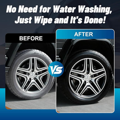 Tire Shine Spray - Long-Lasting Gloss, Advanced Dust-Repellent Formula, UV & Ozone Protection, Easy Application, Cleans & Protects Rubber & Plastic - 5fl oz/150ml
