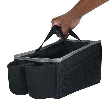 FH Group E-Z Travel Multi-Use Tote Car Seat Organizer with Cup Holder (Gray) FH1135