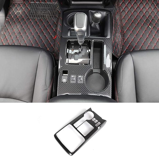 JeCar for 4Runner Interior Trim Carbon Fiber Center Console Gear Shift Panel Cover Interior Accessories for Toyota 4Runner 2010-2024
