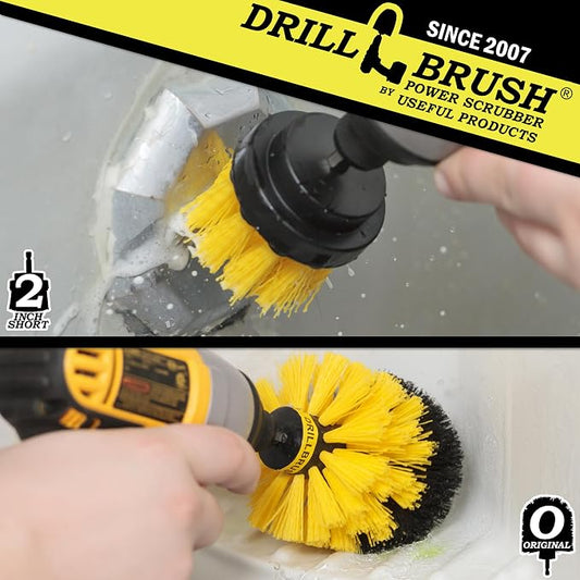 Bathroom Cleaning Brush Set - Cleaning Scrub Brush - Tile Cleaning Brush - Power Cleaning Brush - Scrub Brush - Brush Cleaning Tool - Grout Cleaning Tool - Home Cleaning Gadgets - Clean Shower Brush