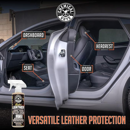 Chemical Guys SPI22916 HydroLeather Ceramic Leather Protective Coating for Car Interiors, Furniture, Apparel, Boots, and More (Works on Natural, Synthetic, Pleather, Faux Leather and More) (16 fl oz)