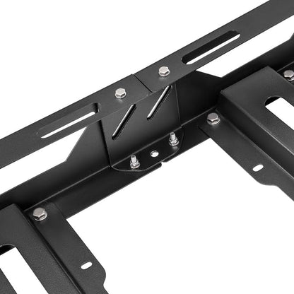 ECOTRIC 50" x 39" x 4.75" Roof Rack Cargo Basket W/Cross Bars Fit for Car SUV Pickup Truck Van Universal Top Cargo Carrier Metal Luggage Storage Holder Basket Rack for Travel 150Lbs Steel Black
