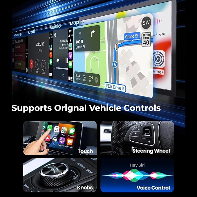 Wireless CarPlay Adapter 2025 Upgrade Wired CarPlay to Wireless, Mini USB Design for Cars with Built-in Wired Apple CarPlay Plug and Play Easy Use Fast Stable Connection Car Play for iPhone
