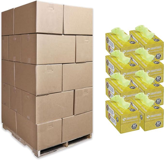 Arkwright Smart Rags Microfiber Cleaning Cloths, Pallet of 14400, Lint Free 180 GSM Reusable Towels for Auto, Office and Household Cleaning, 12 x 12 in, Yellow