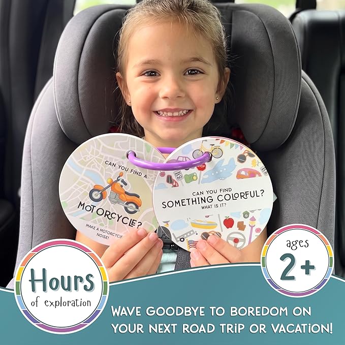 Blu Jay Children's Scavenger Hunt | Toddler Activities | Games for 2, 3 Year Old's & Up | Kids Educational Scavenger Hunt Cards (Travel Edition)