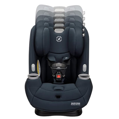 Maxi-Cosi Pria Max All-in-One Convertible Car Seat, Rear Facing Car Seat (4-40 lbs), Forward Facing Car Seat (22-65 lbs), High Back Booster Seat (40-100 lbs), Pure COSI, Essential Graphite