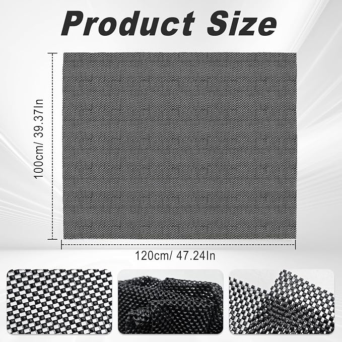 Roof Rack Pads, Universal Non-Slip Car Roof Mat, All Weather Protective Liner for Cargo Bags Protective Mat, Scratch Prevention, Fit Most Vehicles (47.24" x 39.37 ")