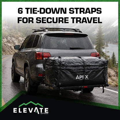 Apex CSBG-60 60' Waterproof Hitch Cargo Carrier Rack Bag with Expandable Height