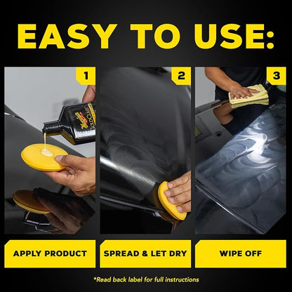 Meguiar's Gold Class Carnauba Plus Premium Liquid Wax Kit,Car Detailing Kit with a Pure Carnauba Wax Blend & Foam Applicator Pad for Keeping Glossy Paint Protected Like a Pro,16 Oz Bottle(Pack of 6)