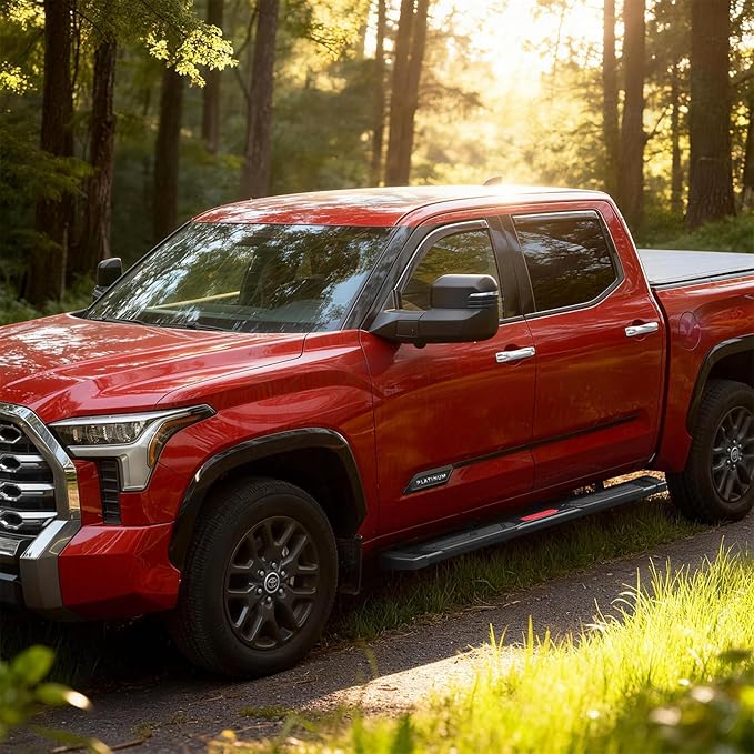 COMNOVA 6 Inch Running Boards Compatible with 2004-2014 Ford F-150 Crew Cab (4 Full-Size Doors). F150 Side Steps Nerf Bars, Heavy Duty Carbon Steel Step Bars with Non-Slip Plastic Pads.