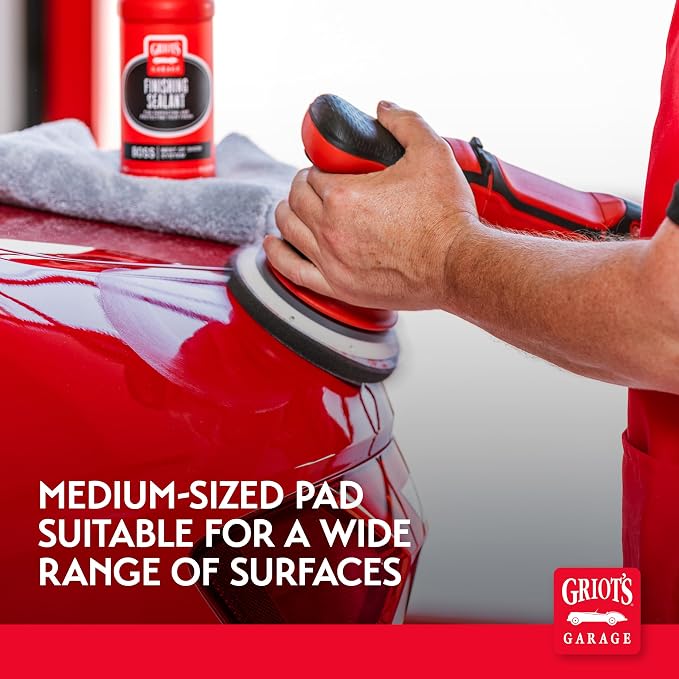 Griot's Garage BOSS 5.5” Finishing Foam Pads for Car Polishing and Detailing, Buffing Pads for Light Scratch Removal, Auto Wax, and Sealant Application, Set of 2