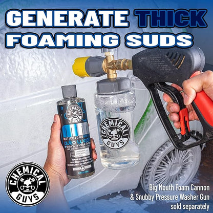 Chemical Guys Car Wash Soap – Meticulous Matte – High Foaming Car Foam Soap for Foam Cannons, Guns and Buckets – Safe for Satin and Matte Paint Finishes, Scratch Free Cleaning, 16 oz Bubble Gum Scent
