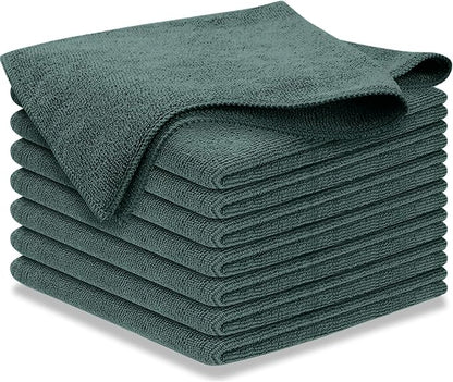 USANOOKS Premium 300GSM Microfiber Cleaning Cloth - 12.5"x12.5" High Performance - 1200 Washes, Ultra Absorbent Microfiber Towels for Cars Undercarriage, Rims & Engine Bay Cleaning - Microfiber Cloth