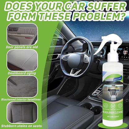 8.66 OZ (256 ml) Car Ceiling Cleaner,Headliner Cleaner,Multifunctional Car Interior Roof Fabric Cleaner Spray,Multi Purpose Deep Clean for Leather,Fabric,Plastic of Auto and Home