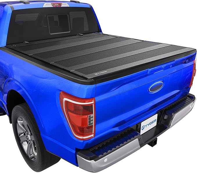Tyger Auto T4 Flip-Up Low Profile Hard Alloy Truck Bed Tonneau Cover Compatible with 2015-2026 Ford F-150; 2022-2026 Lightning | 6.5' (79") Bed | TG-BC4F4404