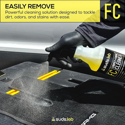 Suds Lab FC Carpet & Fabric Cleaner Interior Upholstery, Car Detailing for Seat, Cloth, Stains and Removes Odor with Clean Fresh Scent, 32oz.