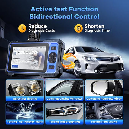 MUCAR 682 AI-Assisted OBD2 Scanner Bidirectional Scan Tool, Scanner for Car ALL System, OBD2 Scanner Diagnostic Tool with Active Test,Car Diagnostic Scanner with 20+ Reset,CAN FD & FCA SGW,Free Update