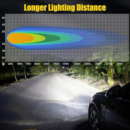 4 Inch 60W LED Pod Lights, 6 Modes Amber White Dual Color Strobe Cube LED Auxiliary Driving Offroad Light Bar Spot Flood Combo Flashing Shooter Fog Lights Pod for Tucks ATV UTV Jeep Boat