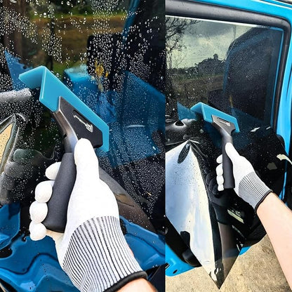 RockRose Elite 6" Cast Aluminum Squeegee – Sturdy, Long-Handle Anti-Slip Grip Precision Blade Change with Allen Wrench Professional Window Tint Application Tool-2 Units
