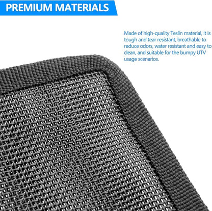 Universal Trash Sack ATV UTV Mesh Trash Bag Large Storage Bag Teslin Compatible with Polaris RZR, CFMOTO, Can-Am, Teryx, Arctic Cat, Golf Cart, Pioneer, Boat(American Flag Print)