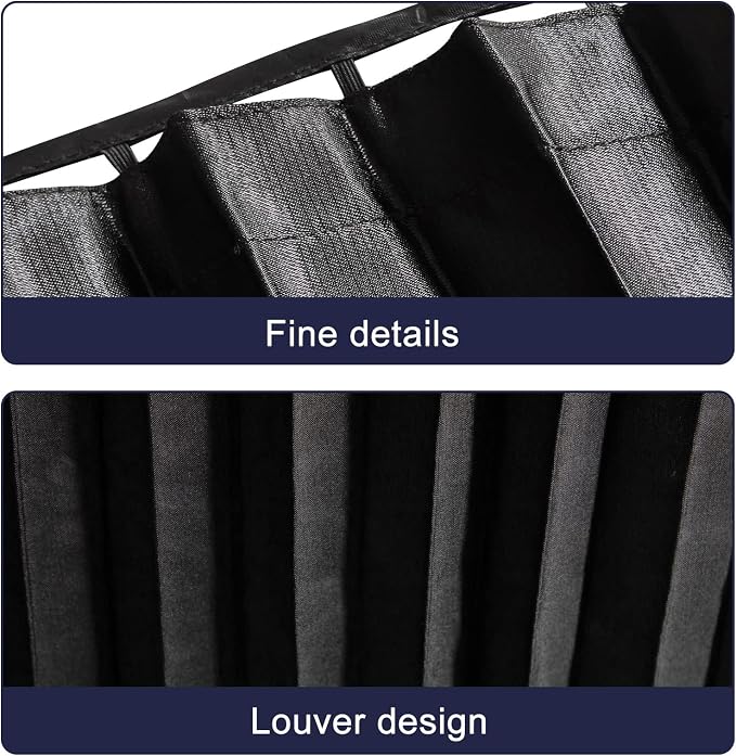 ZATOOTO Car Window Shades for Side Window 4 Pack Magnetic Car Curtains for Privacy Car Window Covers Blackout Blinds Upgrade to a Classy Ride for Camping Sleeping