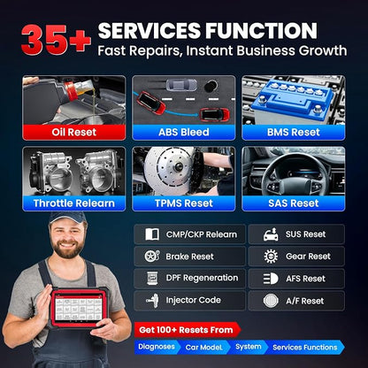 LAUNCH X431 CRP919EBT 2026 Wireless Bidirectional Scan Tool, All-in-One Full System OBD2 Scanner, ECU Coding, 35+ Services, CANFD&DOIP, FCA AutoAuth, VAG Guide, 2Yrs Free Update, Upgraded of CRP919E