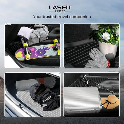 LASFIT Trunk Mat & Backrest Mat for Dodge Durango 2011-2026, Fit 2nd Row Bench Seat(7 Seats) & 2nd Row Bucket Seat (6 Seats), Not for 5 Seats, All Weather TPE Custom Fit Car Mat Cargo Liner, Black