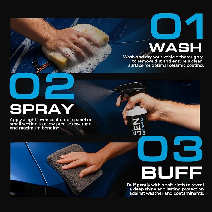 Nexgen Ceramic Spray Silicon Dioxide — Easy to Apply, Ceramic Coating Spray — Professional-Grade Protective Sealant Polish for Cars, RVs, Motorcycles, Boats, and ATVs — 8oz Bottle