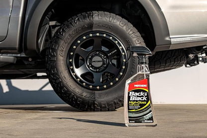 Mothers 06924 Back-to-Black Tire Shine, 24 fl. oz. (Pack of 2)