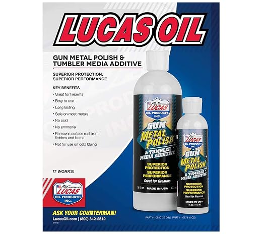 Lucas Oil 10880 Gun Metal Polish - 1 Pint