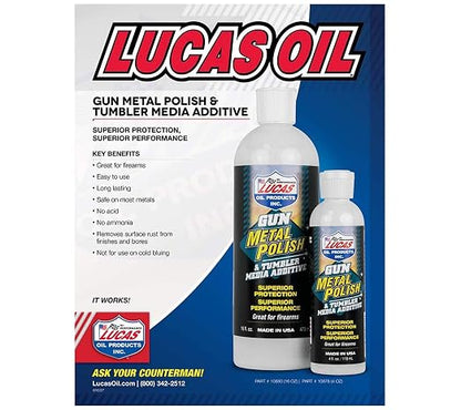 Lucas Oil 10880 Gun Metal Polish - 1 Pint