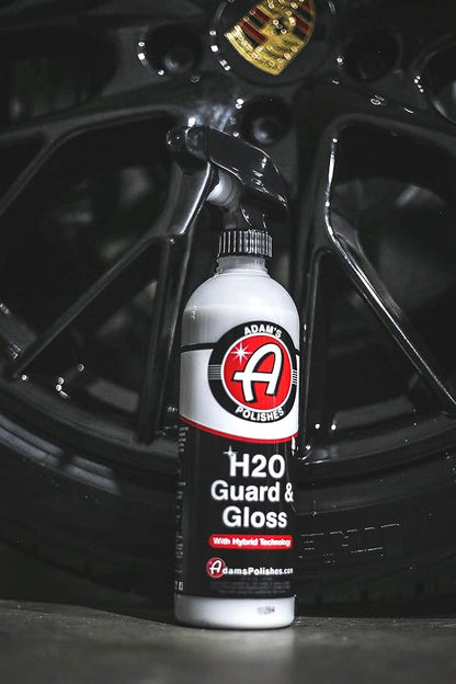 Adam's Polishes H2O Guard & Gloss (5 Gallon) - Car Detailing Hybrid Top Coat Silica Sealant, Car Wax & Polish Quick Detailer | After Car Wash Seals, Shines, and Protects All Exterior Surfaces