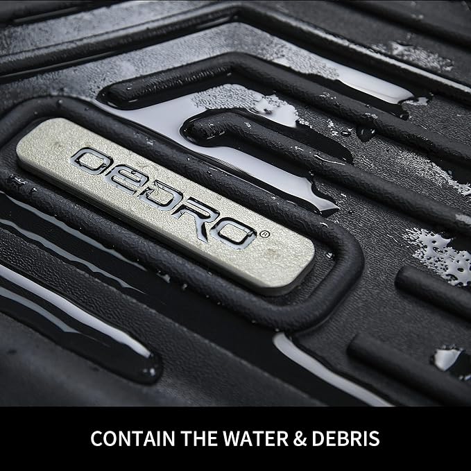 OEDRO Floor Mats Fit for 2019-2026 Chevy Silverado/GMC Sierra 1500 & 2020-2026 Silverado/Sierra 2500HD/3500HD Crew Cab TPE Floor Liner, No Rear Underseat Storage Box