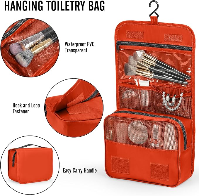 Veken 10 Set Packing Cubes for Travel Essentials,Anti-Wrinkle Buckled Suitcase Organizer for Shoe & Toiletry Bag,Carry On Luggage Bag with 99+ Count Mesh Holes for Airplane & College Dorm Accessories