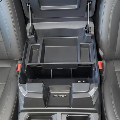 Vehicle OCD Center Console Organizer for Chevy Silverado 1500 / GMC Sierra 1500 (2022-2026) & 2500/3500 HD (2024-2026) (Full Console w/Bucket Seats ONLY) - Made in USA - SLX177