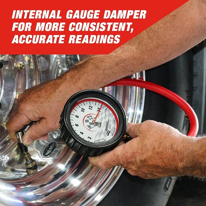 Longacre 52-52011 Magnum 3-1/2 GID Tire Gauge 0-40 by 1/2 lb