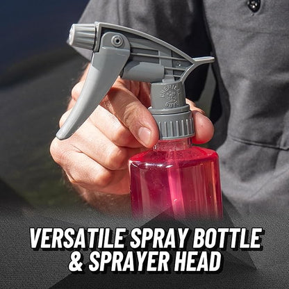 Chemical Guys Heavy Duty Bottle and Trigger Sprayer, Chemical-Resistant Viton Seal, Adjustable Mist to Stream Nozzle, High Output, Car Detailing Cleaners and Degreasers - 16 Oz, 3 Pack