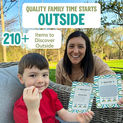 Scratch 'Ems Scavenger Hunts | 42 Scratch Off Adventure Cards - Outdoor Scavenger Hunt for Kids & Families | All Season, Reusable Scratch-Off Cards for Screen-Free Fun, Nature Activity & Camping